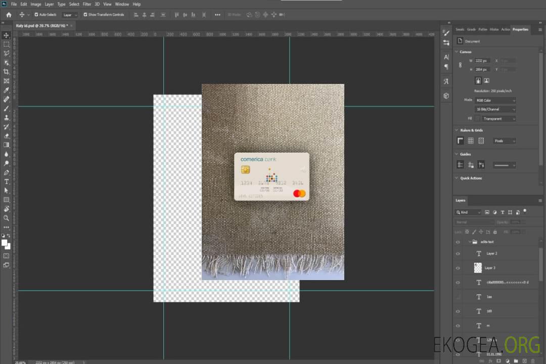 USA Comerica Bank mastercard photolook , template